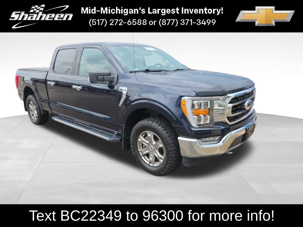Antimatter Blue Metallic 2021 Ford F-150 Pickup Truck Four-Wheel Drive Automatic