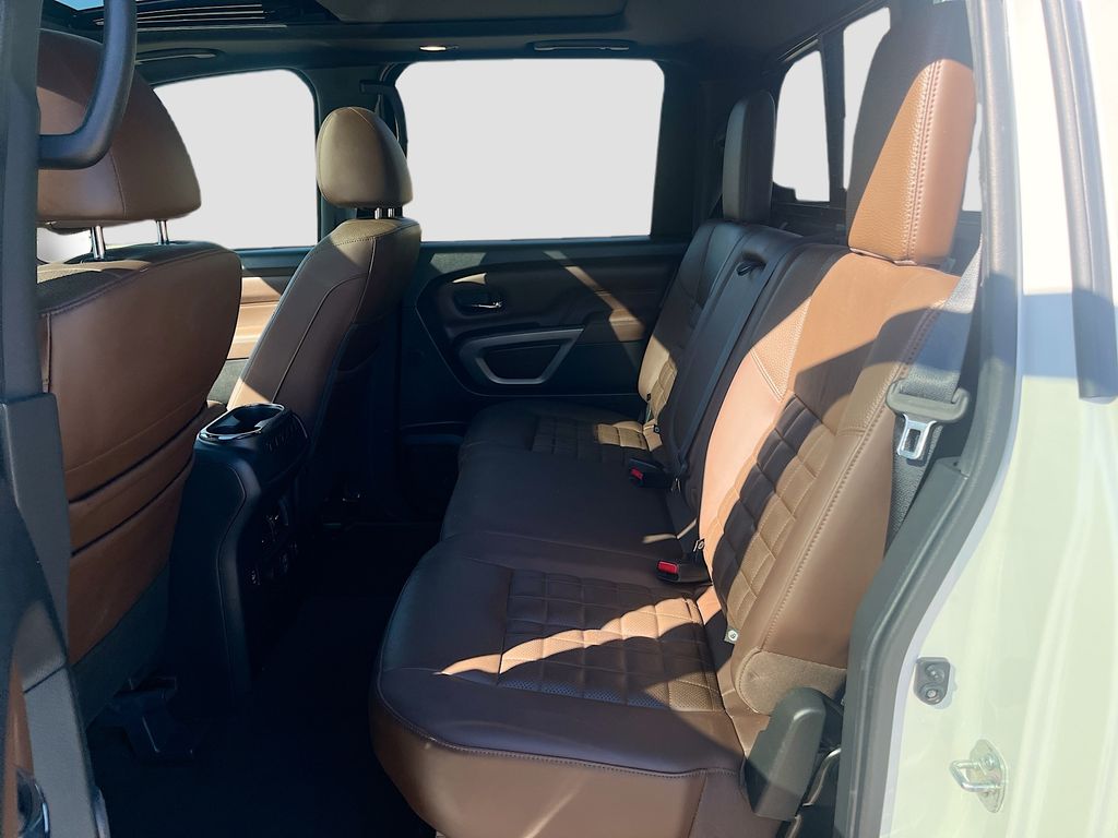 2024 Nissan Titan Platinum Reserve White at Bayshore Chrysler Jeep Dodge Ram