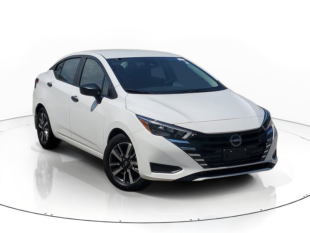 White (Fresh Powder) 2025 Nissan Versa Sedan Front-Wheel Drive Continuously Variable Transmission