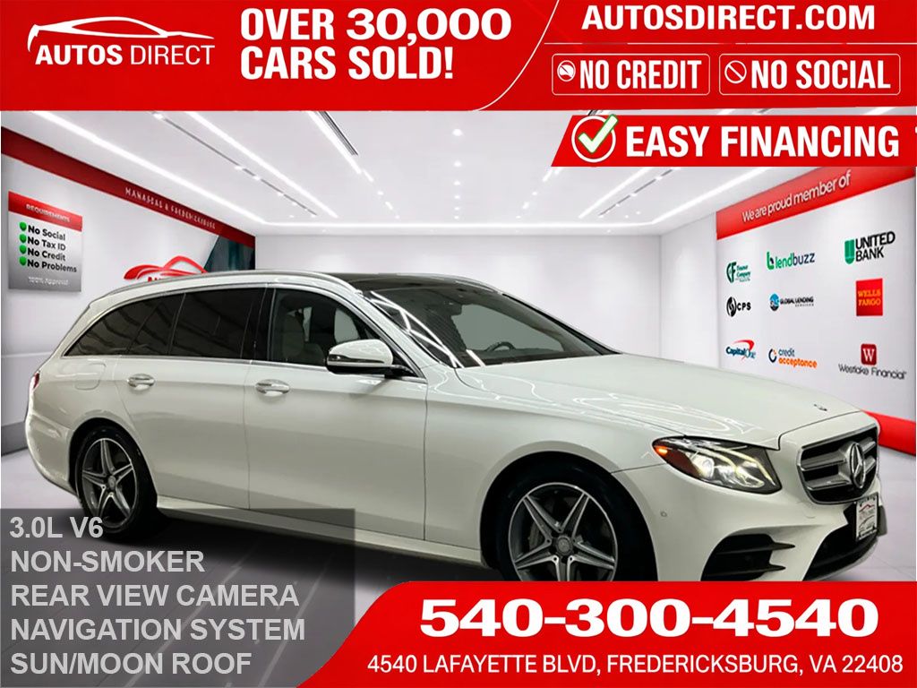 Diamond White 2017 Mercedes-Benz E-Class E 400 4MATIC Wagon Wagon All-Wheel Drive 9-Speed Automatic