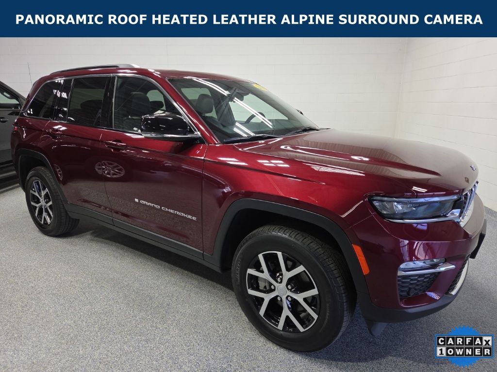 Velvet Red Pearlcoat 2024 Jeep Grand Cherokee Limited 4WD SUV / Crossover Four-Wheel Drive 8-Speed Automatic