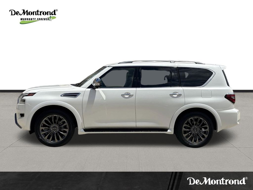 2023 Nissan Armada Platinum White at Joe Myers Mazda Kia