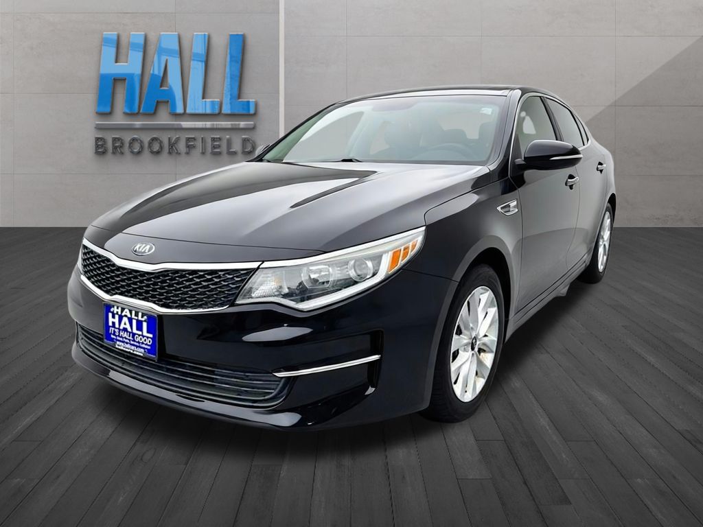 Ebony Black 2017 Kia Optima Sedan Front-Wheel Drive 6-Speed Automatic