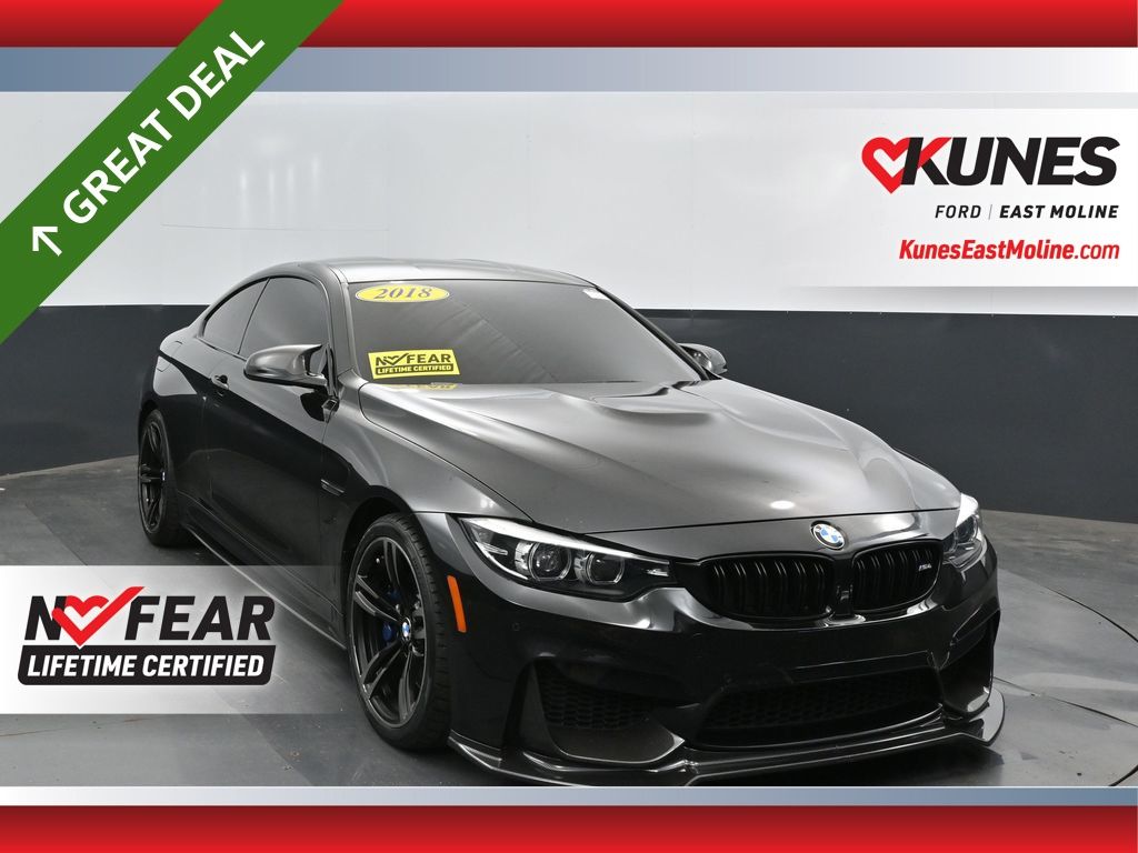Black Sapphire Metallic 2018 BMW M4 Coupe Rear-Wheel Drive 7-Speed Automatic