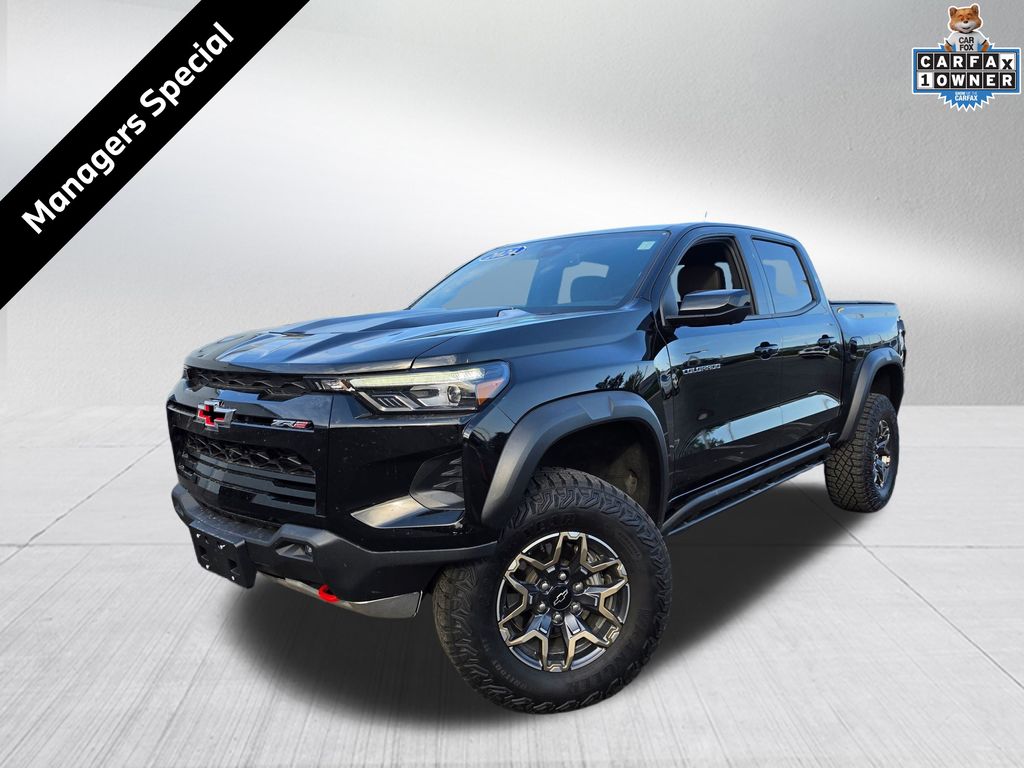 Black 2024 Chevrolet Colorado Pickup Truck Four-Wheel Drive 8-Speed Automatic