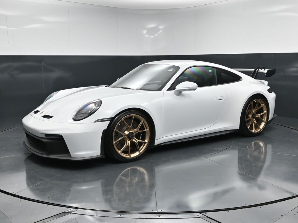 White 2022 Porsche 911 GT3 Coupe RWD Coupe Rear-Wheel Drive 6-Speed Manual
