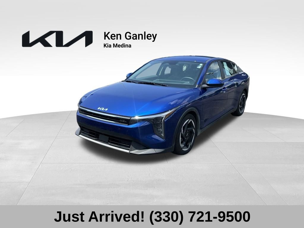 Deep Sea Blue 2025 Kia K4 Sedan Front-Wheel Drive Continuously Variable Transmission