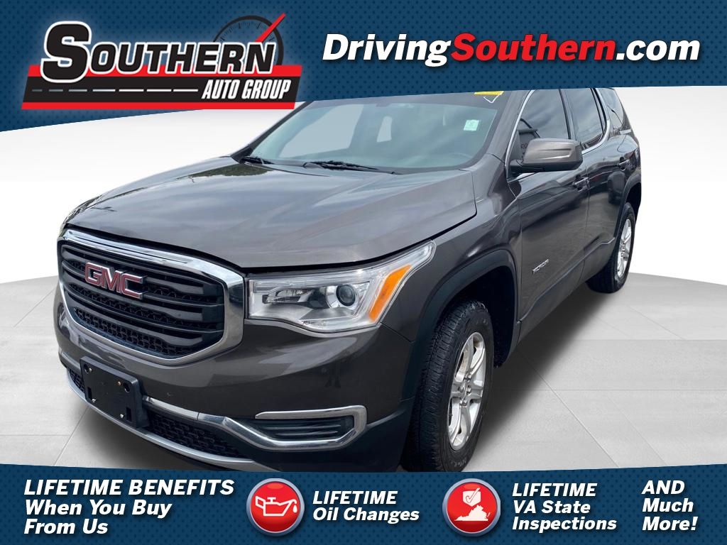 Smokey Quartz Metallic 2019 GMC Acadia SLE-1 FWD SUV / Crossover Front-Wheel Drive 6-Speed Automatic