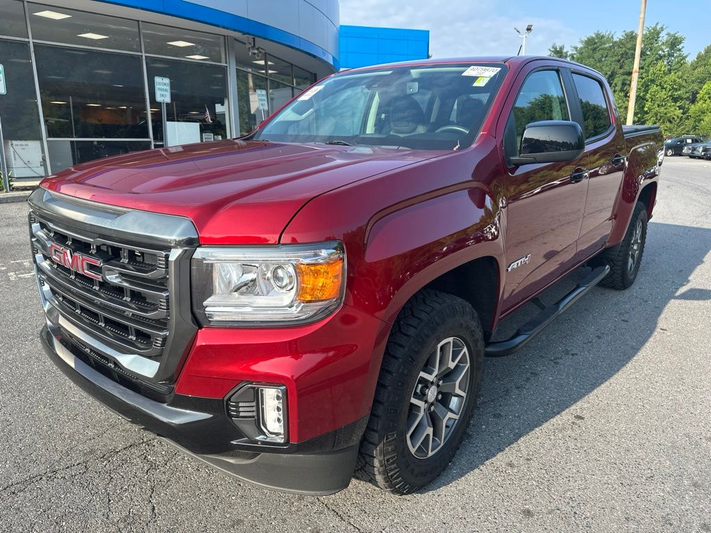 Cayenne Red 2021 GMC Canyon Pickup Truck Four-Wheel Drive 8-Speed Automatic