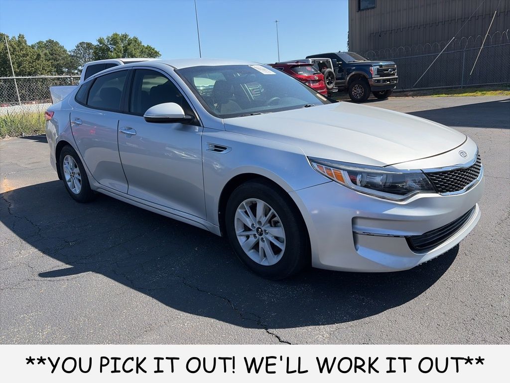 Silky Silver 2017 Kia Optima LX Sedan Front-Wheel Drive 6-Speed Automatic