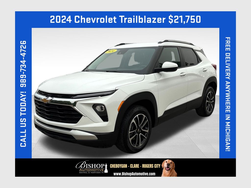 Summit White 2024 Chevrolet Trailblazer SUV / Crossover Four-Wheel Drive 9-Speed Automatic