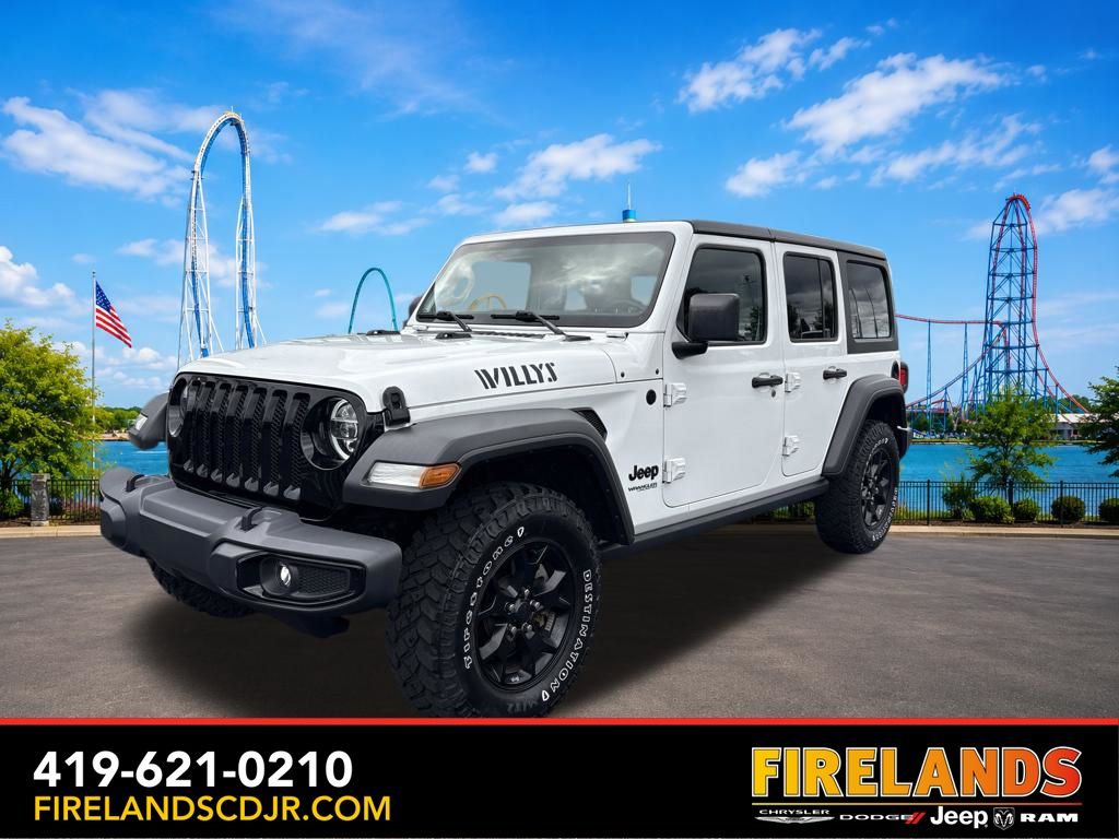 Bright White Clearcoat 2021 Jeep Wrangler SUV / Crossover Four-Wheel Drive 8-Speed Automatic