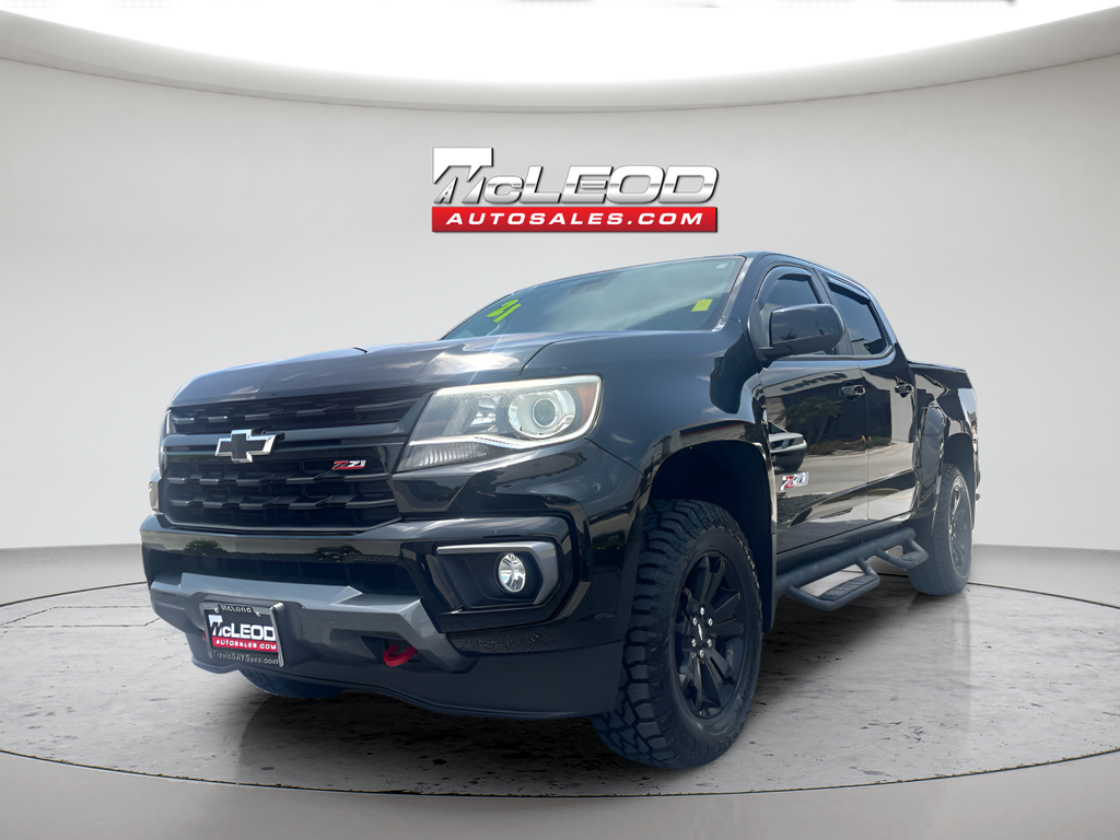 Black 2021 Chevrolet Colorado Pickup Truck Four-Wheel Drive 8-Speed Automatic