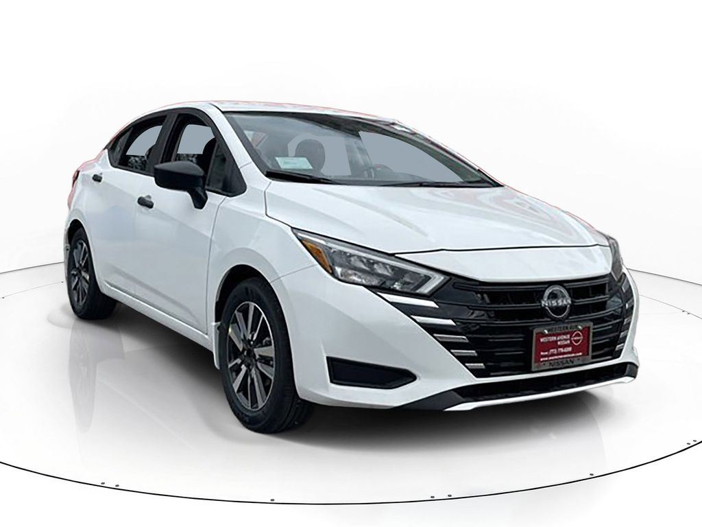 White (Fresh Powder) 2025 Nissan Versa S FWD Sedan Front-Wheel Drive Continuously Variable Transmission