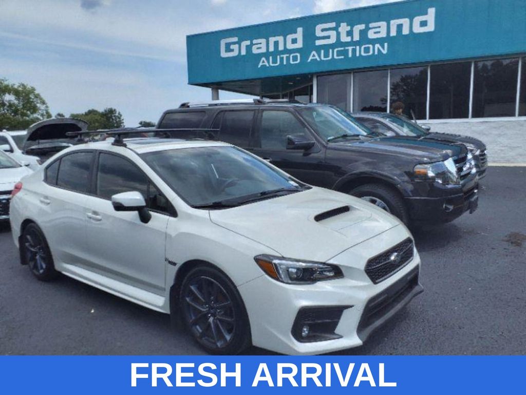Crystal White Pearl 2018 Subaru WRX Limited Sedan All-Wheel Drive 6-Speed Manual