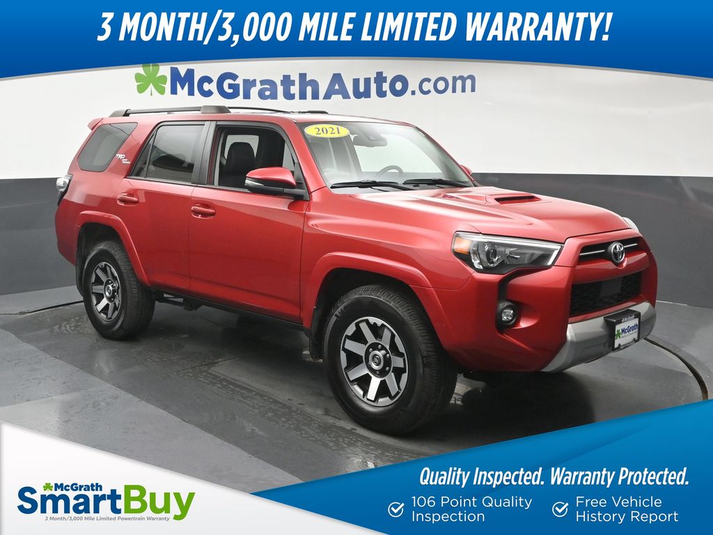 Barcelona Red Metallic 2021 Toyota 4Runner SUV / Crossover Four-Wheel Drive 5-Speed Automatic Overdrive