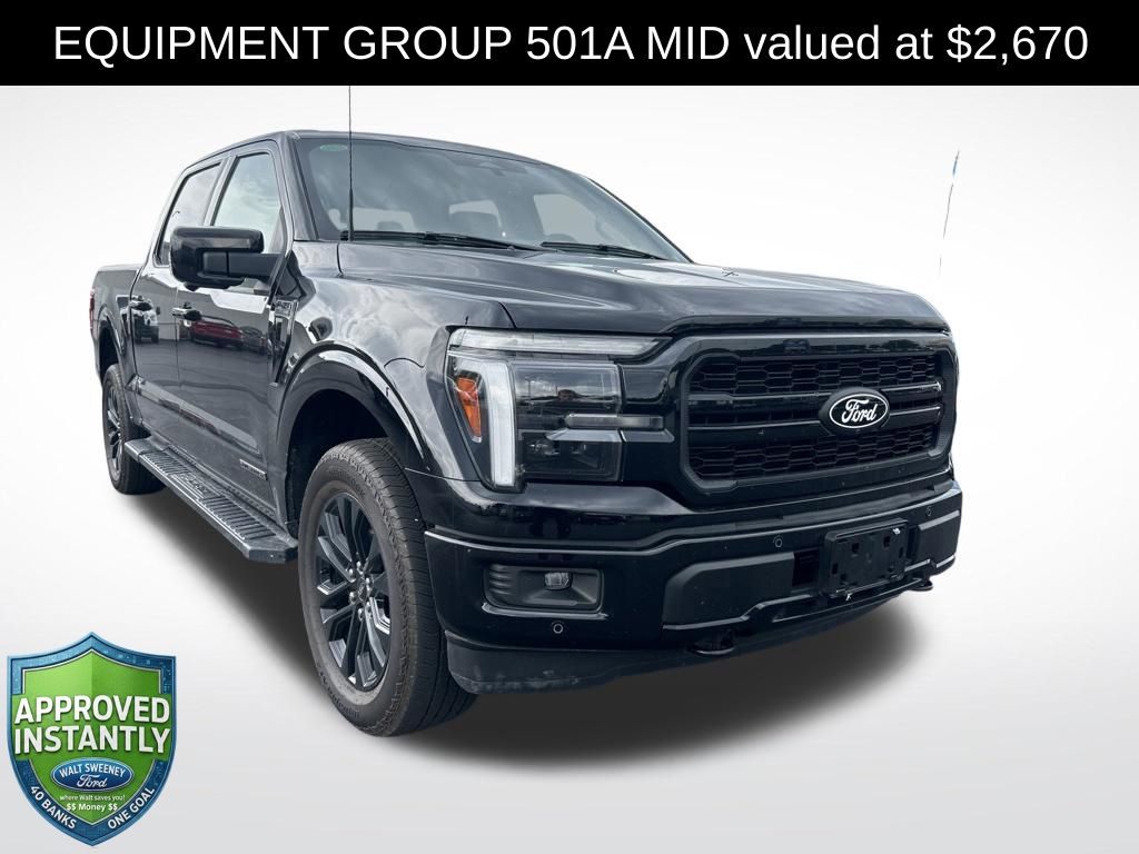 Black Metallic 2025 Ford F-150 Pickup Truck Four-Wheel Drive Automatic
