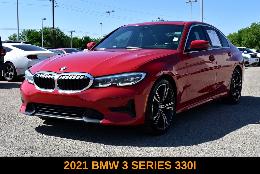 Melbourne Red Metallic 2021 BMW 3 Series 330i RWD Sedan Rear-Wheel Drive 8-Speed Automatic