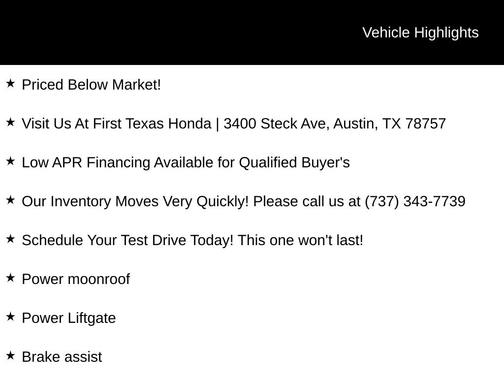 Used Car 2024 Honda Cr-v Hybrid  Sport-l For Sale Under $35,000 In Austin, Texas