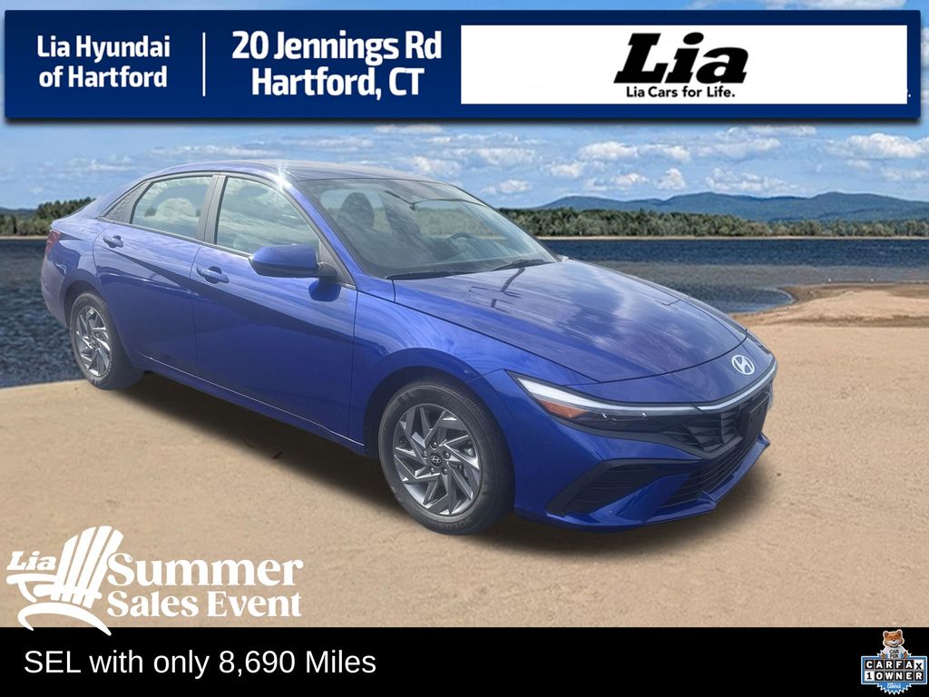 Intense Blue 2024 Hyundai Elantra Sedan Front-Wheel Drive Continuously Variable Transmission
