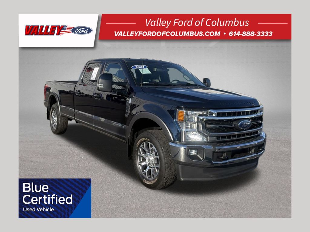 Antimatter Blue Metallic 2022 Ford F-350 Super Duty Pickup Truck Four-Wheel Drive Automatic