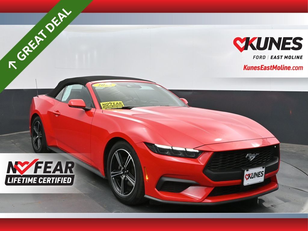 Race Red 2025 Ford Mustang Convertible Rear-Wheel Drive Automatic
