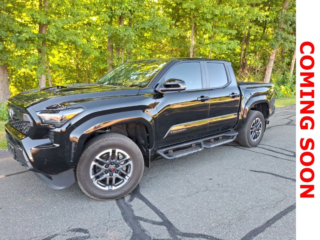 Black 2024 Toyota Tacoma TRD Sport Double Cab 4WD Pickup Truck Four-Wheel Drive 8-Speed Automatic
