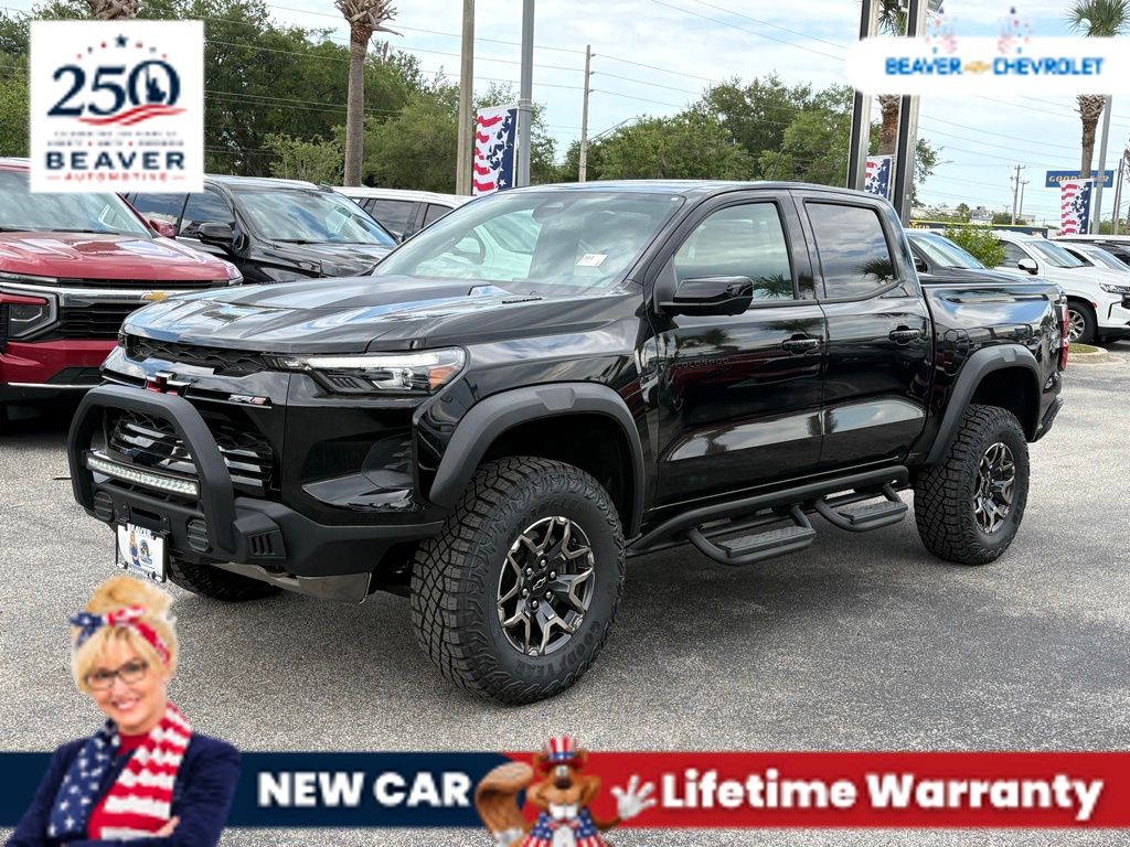 Black 2026 Chevrolet Colorado Pickup Truck Four-Wheel Drive 8-Speed Automatic