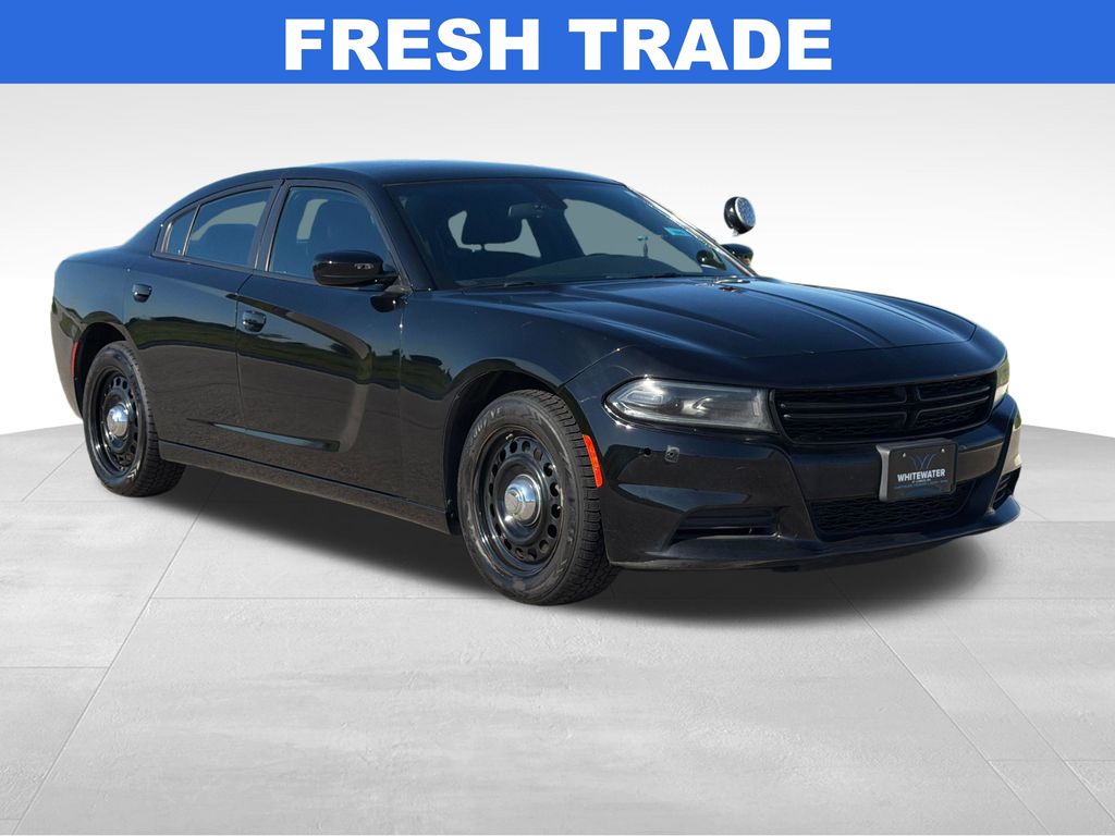 Pitch Black Clearcoat 2019 Dodge Charger Police AWD Sedan All-Wheel Drive 5-Speed Automatic