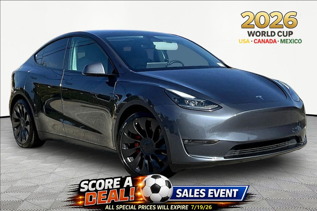 Midnight Silver Metallic 2021 Tesla Model Y SUV / Crossover All-Wheel Drive 1-Speed Automatic