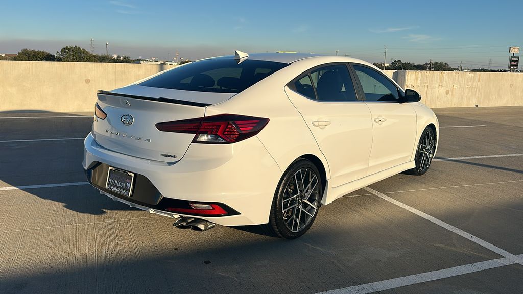 2019 Hyundai Elantra Sport White at DeMontrond Mazda