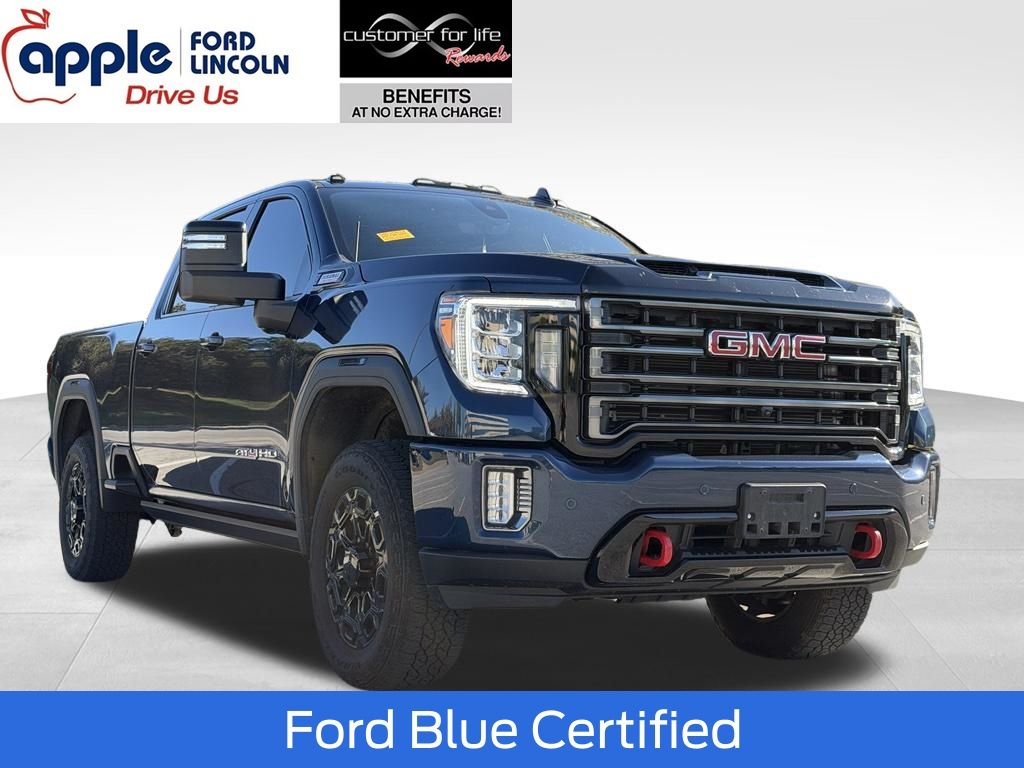 Pacific Blue Metallic 2023 GMC Sierra 2500HD Pickup Truck Four-Wheel Drive Automatic