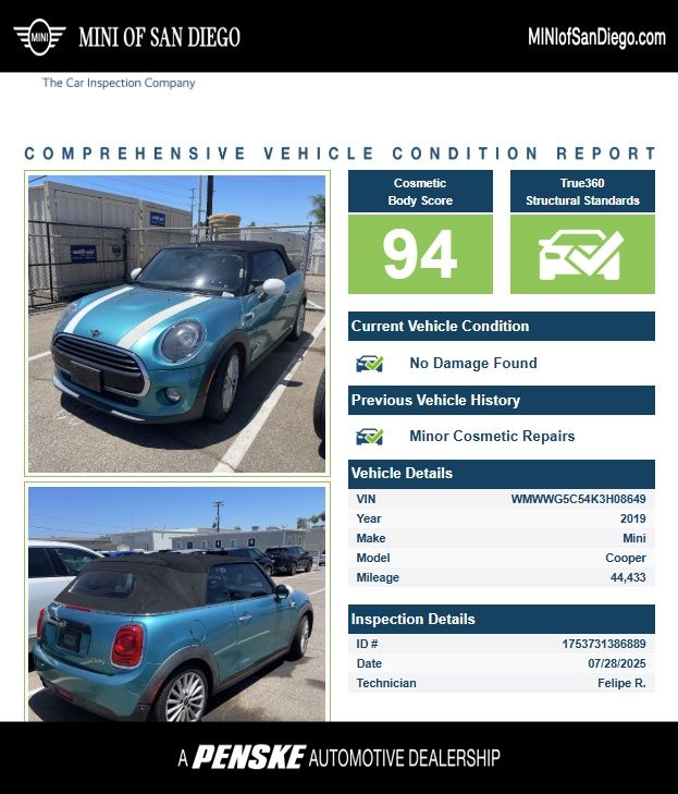 2019 MINI Cooper  -
                  San Diego, CA