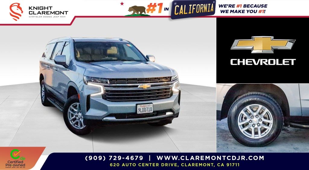 Sterling Gray Metallic 2024 Chevrolet Suburban LT 4WD SUV / Crossover Four-Wheel Drive