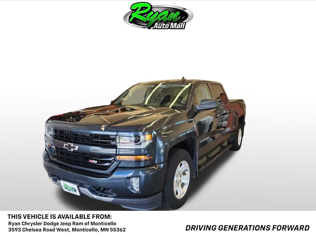 Gray (Graphite Metallic) 2017 Chevrolet Silverado 1500 Pickup Truck Four-Wheel Drive 6-Speed Automatic Overdrive