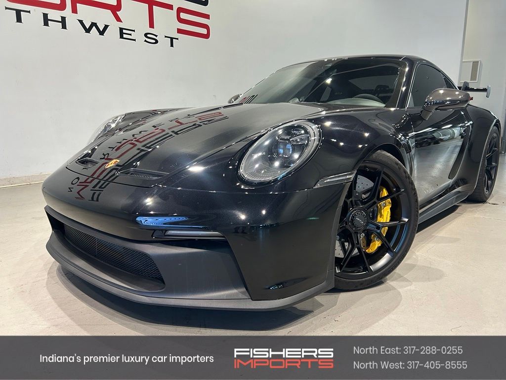 Black 2022 Porsche 911 GT3 Coupe RWD Coupe Rear-Wheel Drive 6-Speed Manual