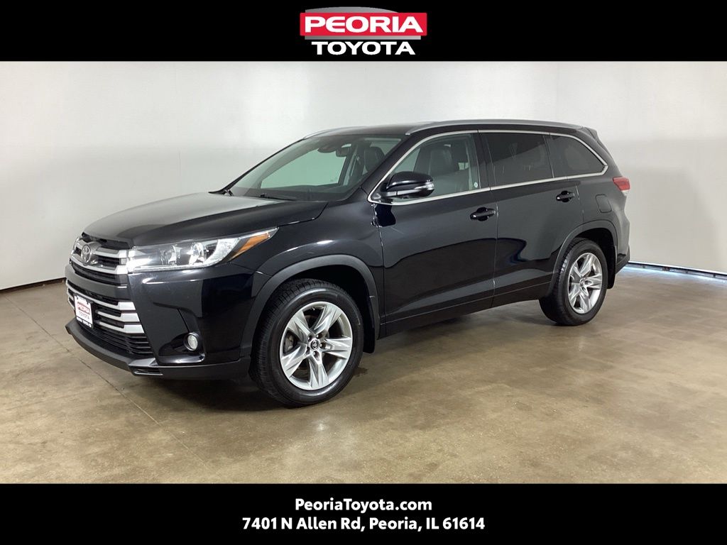 Midnight Black Metallic 2017 Toyota Highlander SUV / Crossover All-Wheel Drive 8-Speed Automatic