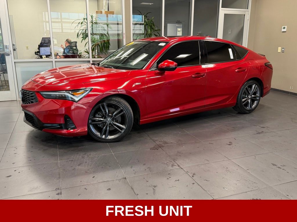 Red 2025 Acura Integra Hatchback Front-Wheel Drive Continuously Variable Transmission