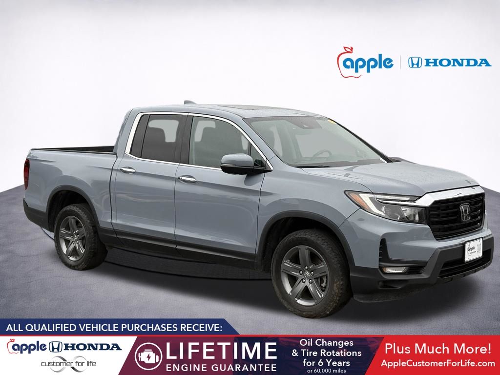 Black (Obsidian Blue) 2023 Honda Ridgeline Pickup Truck All-Wheel Drive 9-Speed Automatic