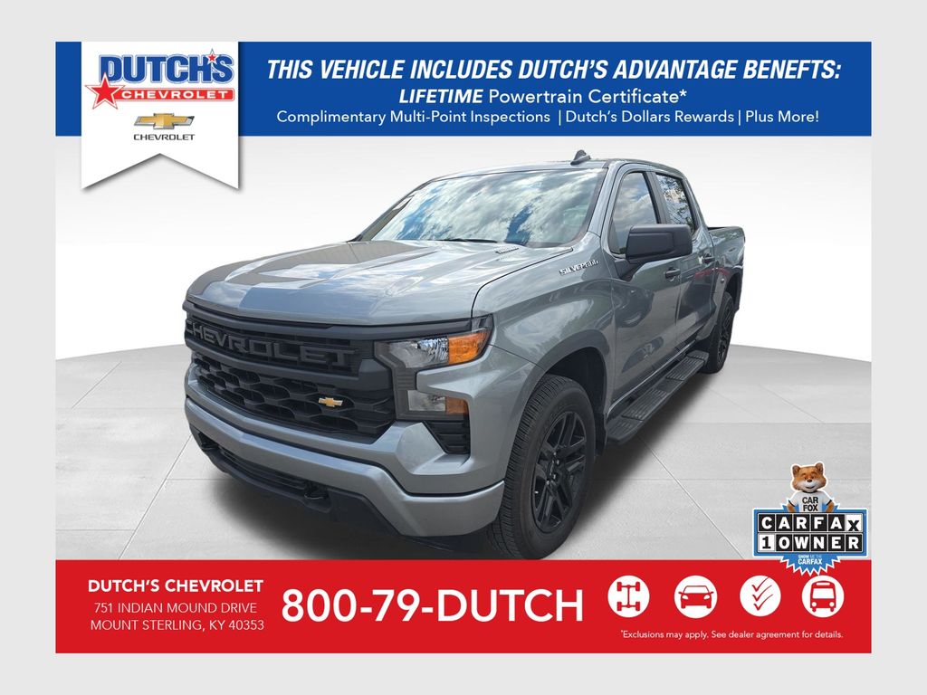 Sterling Gray Metallic 2025 Chevrolet Silverado 1500 Pickup Truck 4X2 8-Speed Automatic