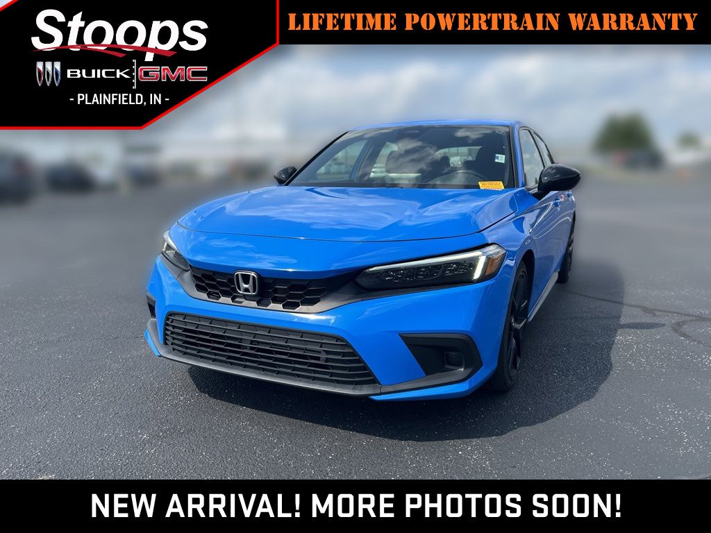 Boost Blue Pearl 2024 Honda Civic Hatchback Hatchback Front-Wheel Drive Continuously Variable Transmission