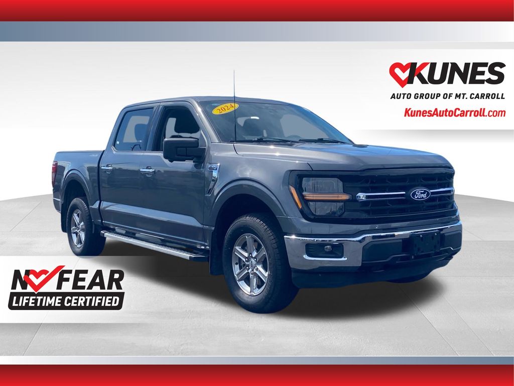 Gray Metallic 2024 Ford F-150 Pickup Truck Four-Wheel Drive Automatic