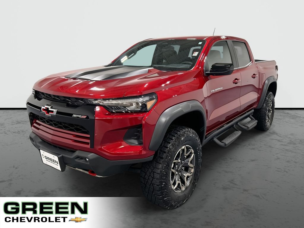 Radiant Red Tintcoat 2024 Chevrolet Colorado ZR2 Crew Cab 4WD Pickup Truck Four-Wheel Drive 8-Speed Automatic