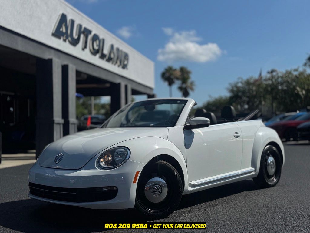 Pure White 2015 Volkswagen Beetle Convertible Front-Wheel Drive 6-Speed Automatic