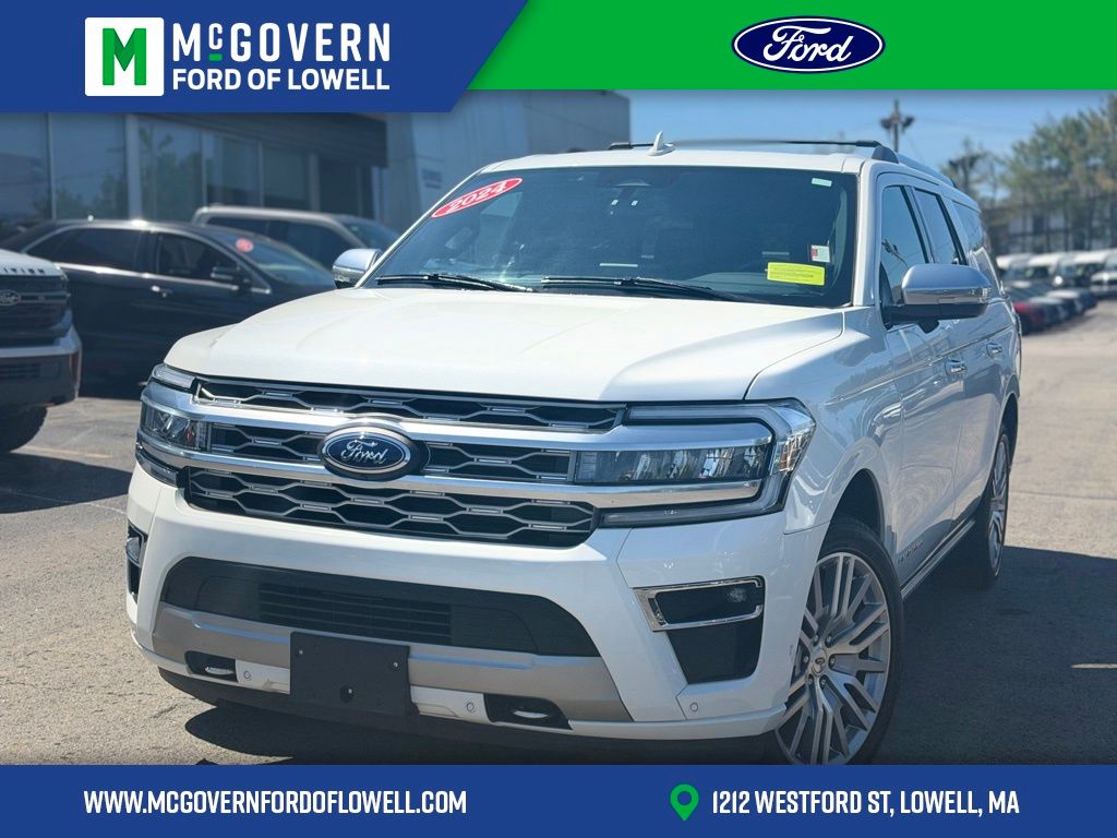 White Metallic 2024 Ford Expedition MAX Platinum 4WD SUV / Crossover Four-Wheel Drive Automatic