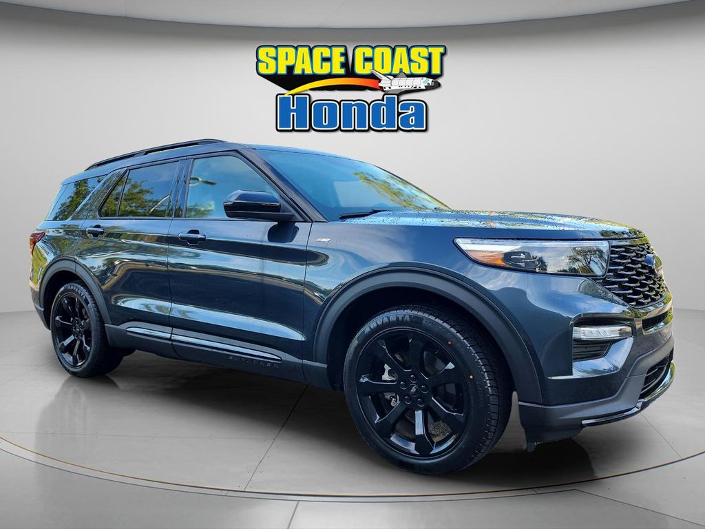 Atlas Blue Metallic 2023 Ford Explorer ST-Line RWD SUV / Crossover Rear-Wheel Drive Automatic