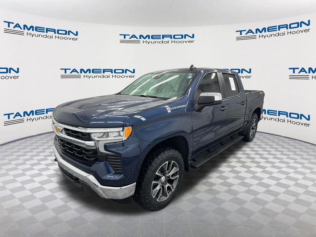 Blue Metallic 2022 Chevrolet Silverado 1500 Pickup Truck Four-Wheel Drive 8-Speed Automatic