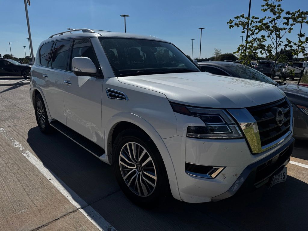 Aspen White Tricoat 2024 Nissan Armada SUV / Crossover Four-Wheel Drive 7-Speed Automatic