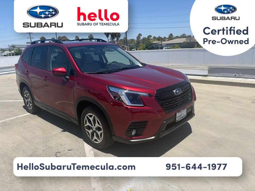 Crimson Red Pearl 2023 Subaru Forester SUV / Crossover All-Wheel Drive Continuously Variable Transmission