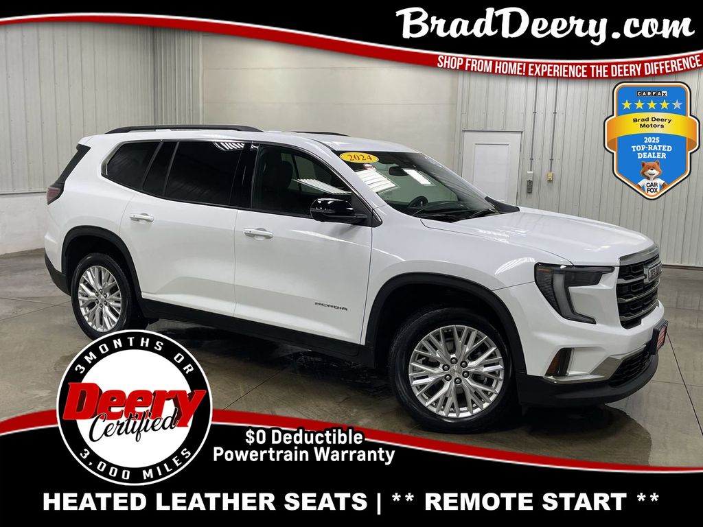 Summit White 2024 GMC Acadia Elevation FWD SUV / Crossover Front-Wheel Drive 8-Speed Automatic